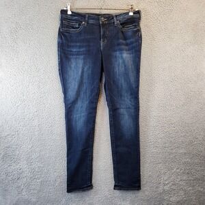Silver Jeans Womens Size Size 14/L31 Suki Super Skinny Dark Wash Denim Zip Fly